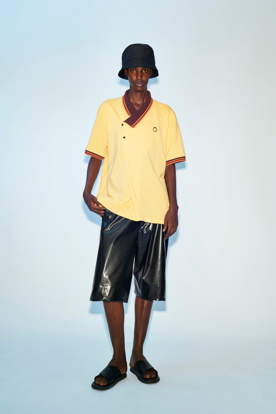 Y NECK POLO SHIRTS #SUN [241-01-0601]