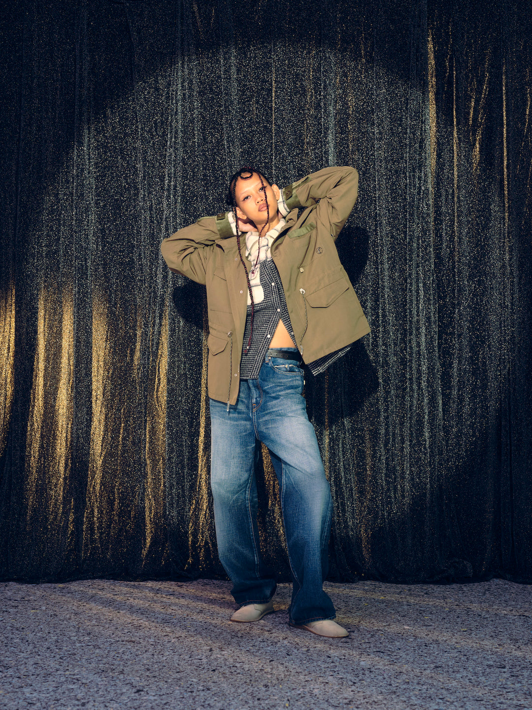 NEWCOMMUNE Souvenir military Jacket #KHAKI [13422003]