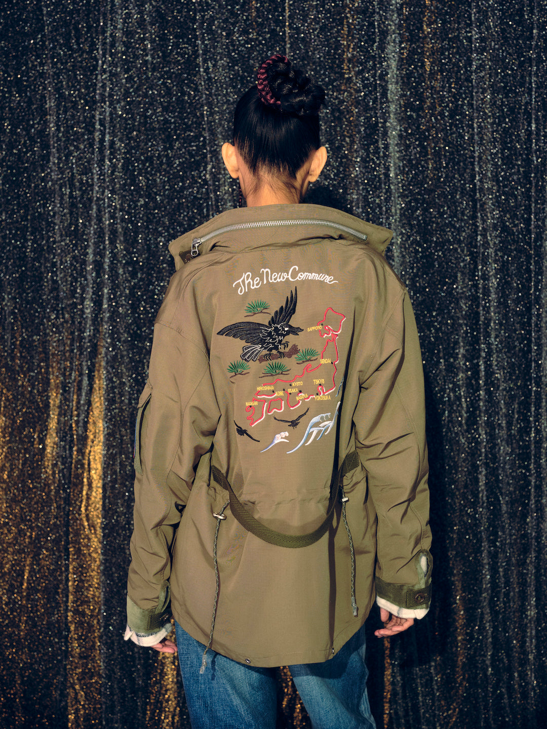 NEWCOMMUNE Souvenir military Jacket #KHAKI [13422003]