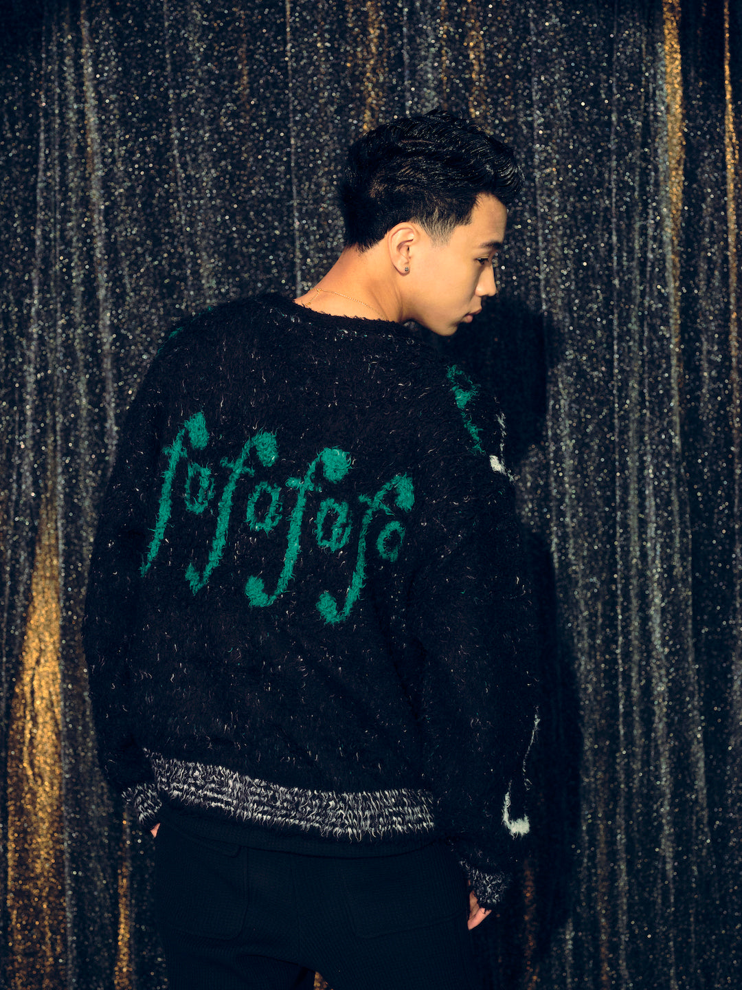 Notes Cardigan #BLACK [13413008]