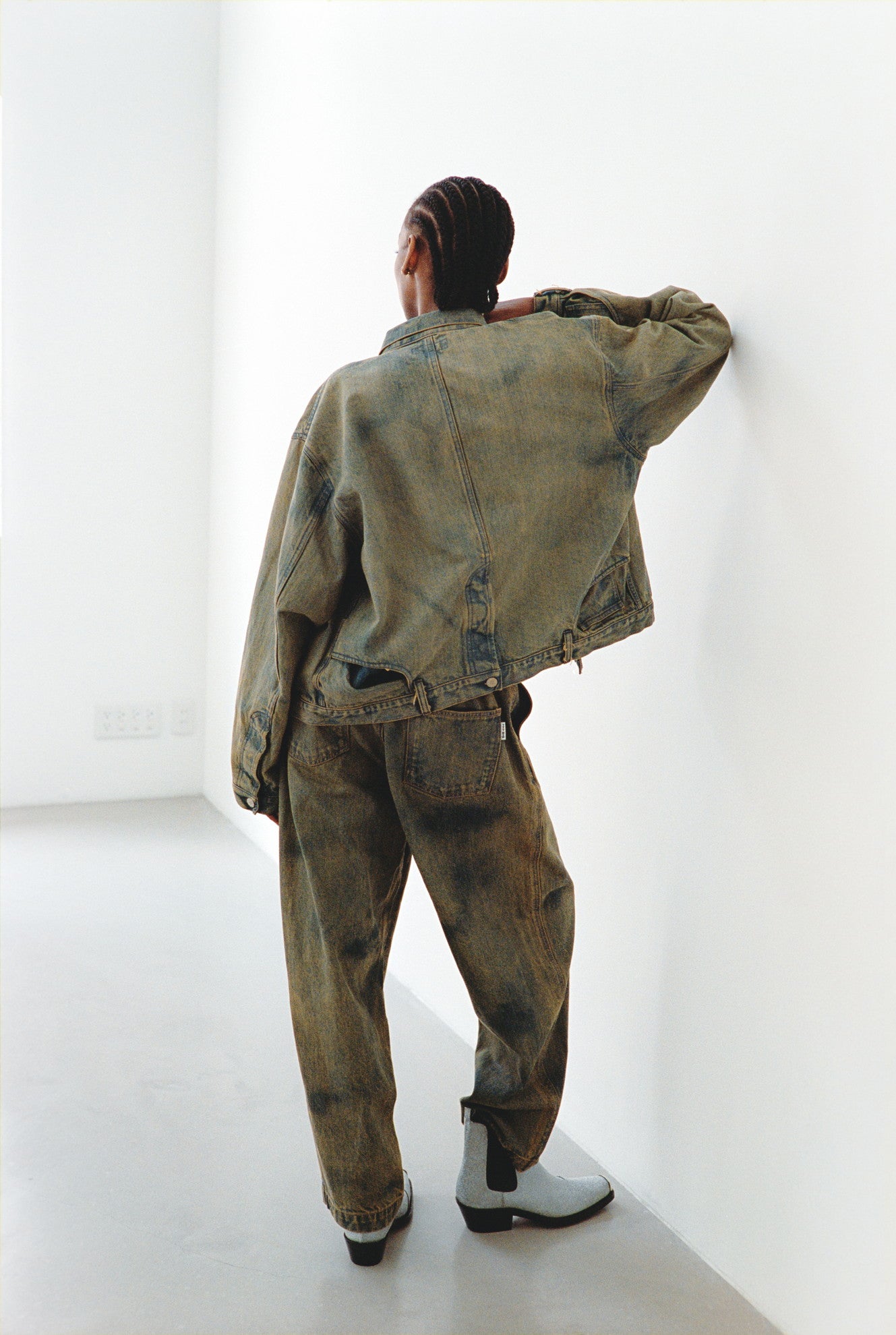 Denim wide pants #BLUE [TTT-2024SS-PT04]