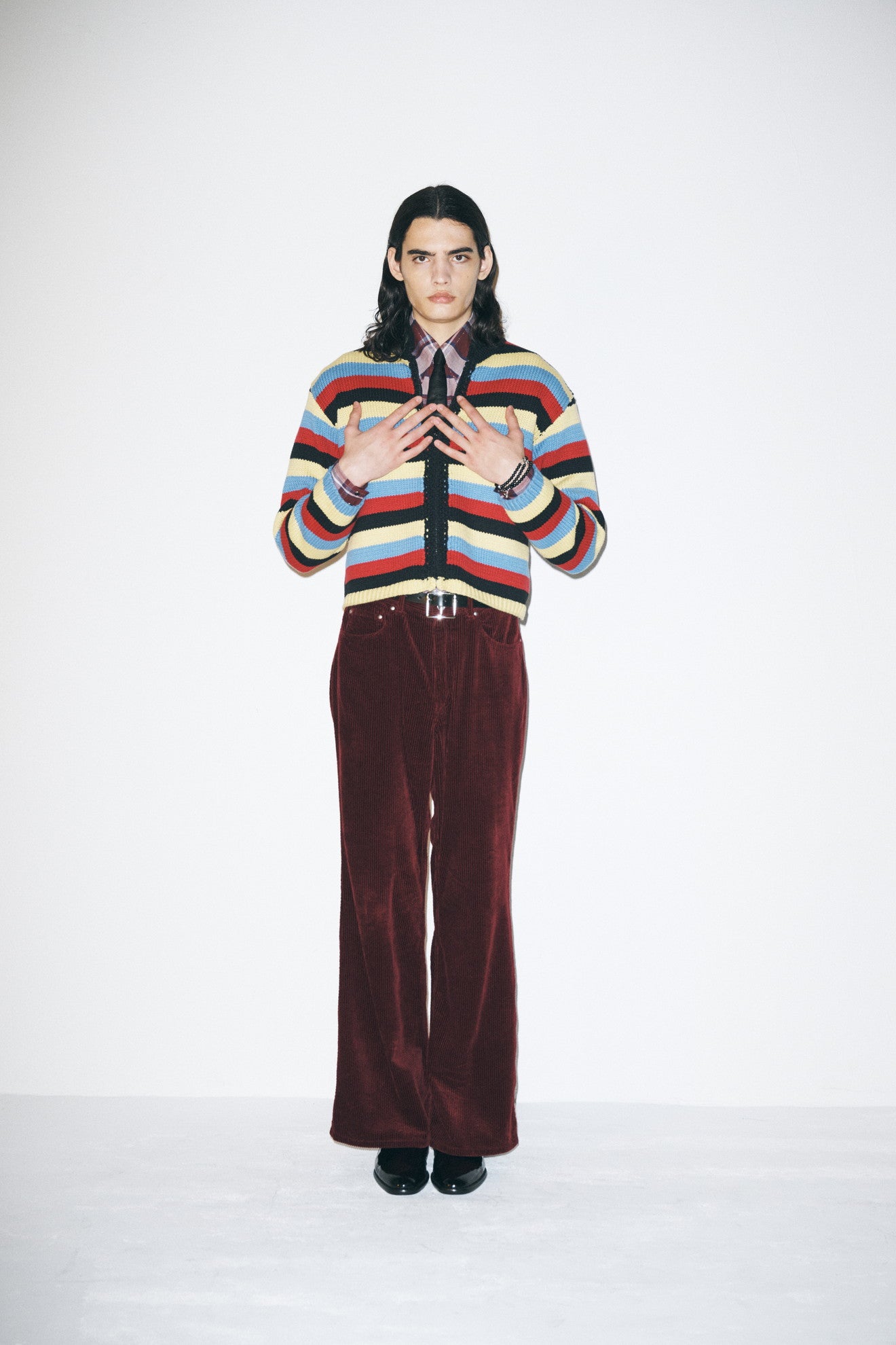 Corduroy Wide Pants #Bordeaux [LB233-PT08]