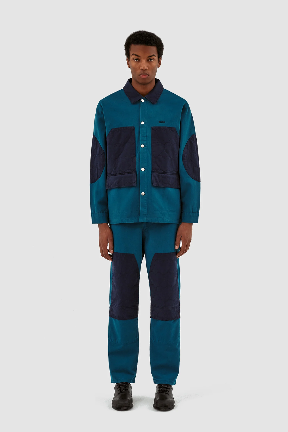 Jules Heart Padded Jacket #Petrol blue [AW23-081J]