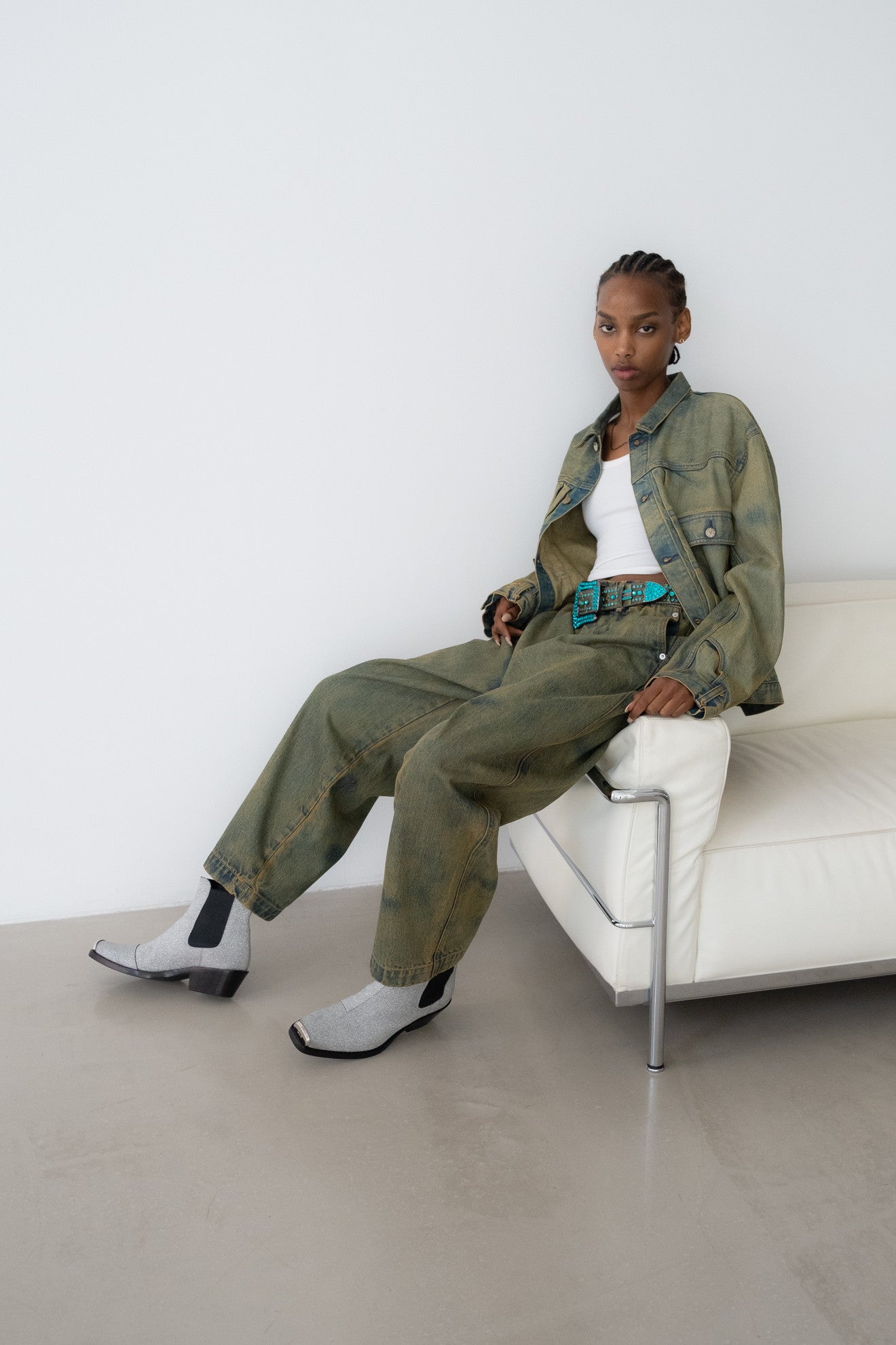 Denim wide pants #BLUE [TTT-2024SS-PT04]