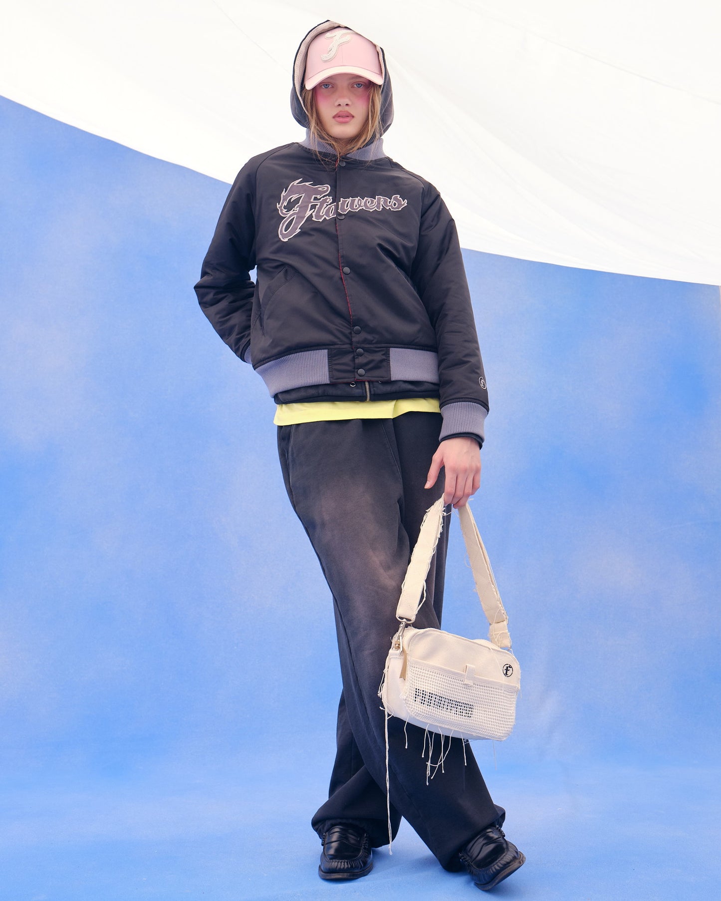 Aged Baggy Sweat Pants #Black [2121401]