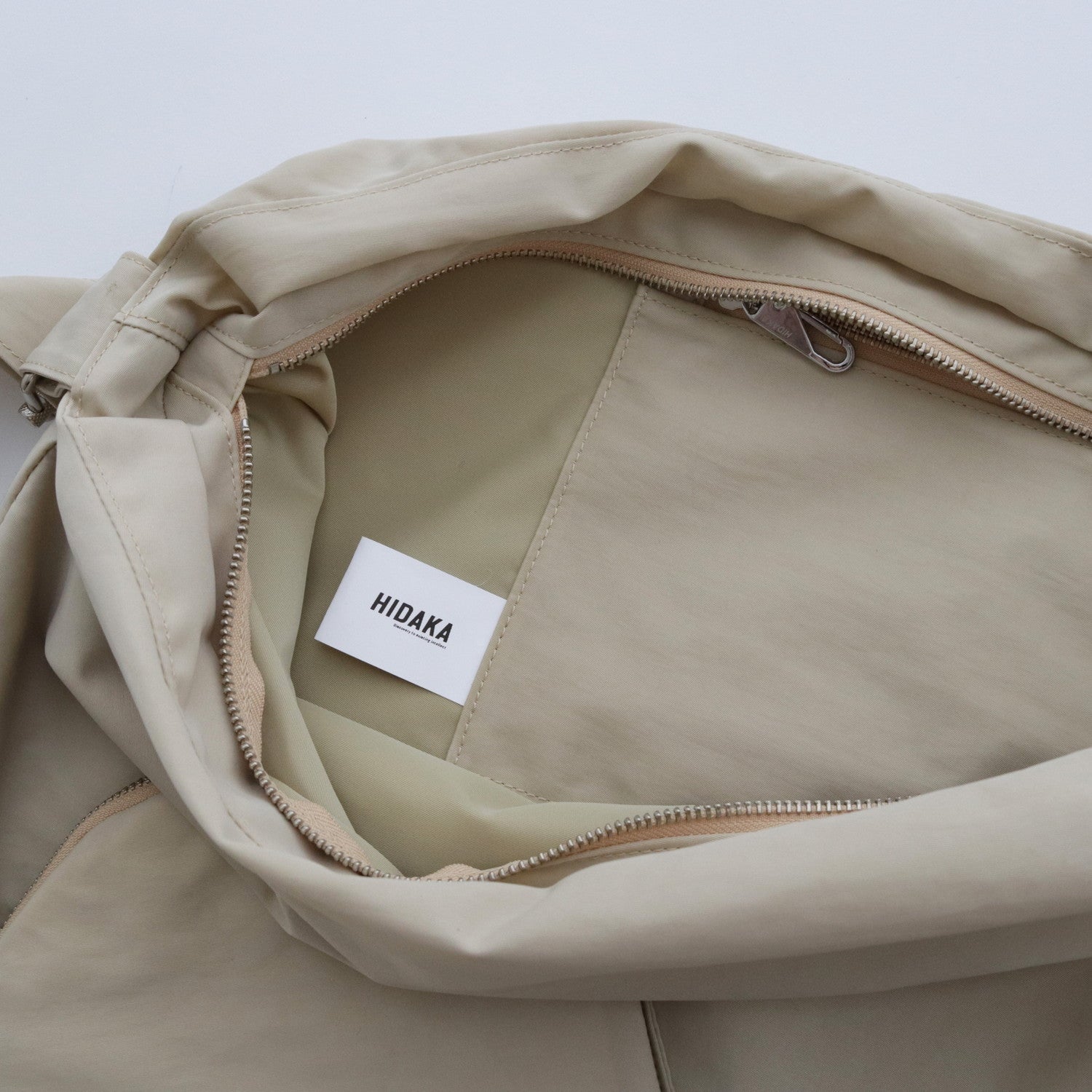 PING-PONG MESSENGER BAG #BEIGE [H01BG37]
