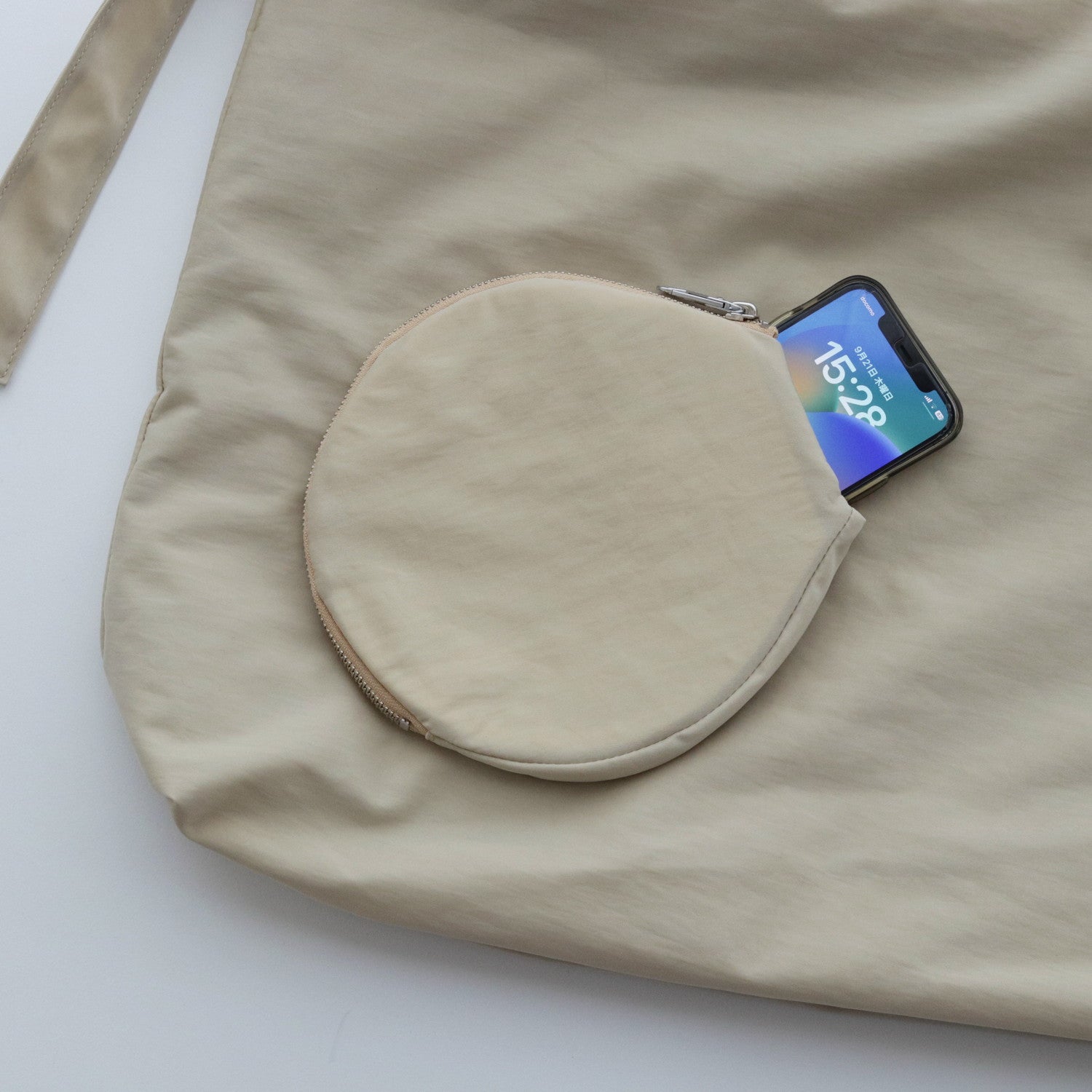 PING-PONG MESSENGER BAG #BEIGE [H01BG37]