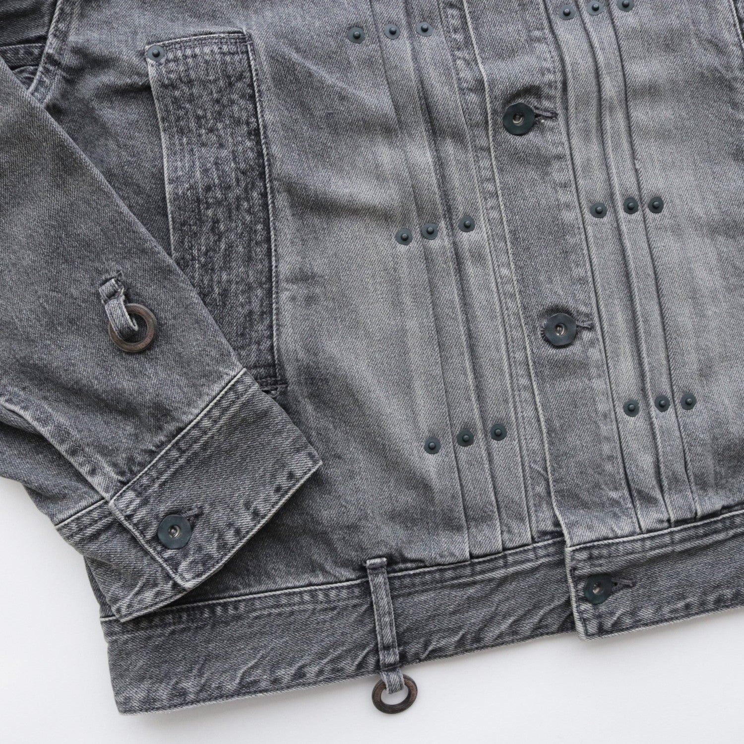 BDH DENIM JACKET (bio washed) #GREY [S23AW21DNM-WSH]