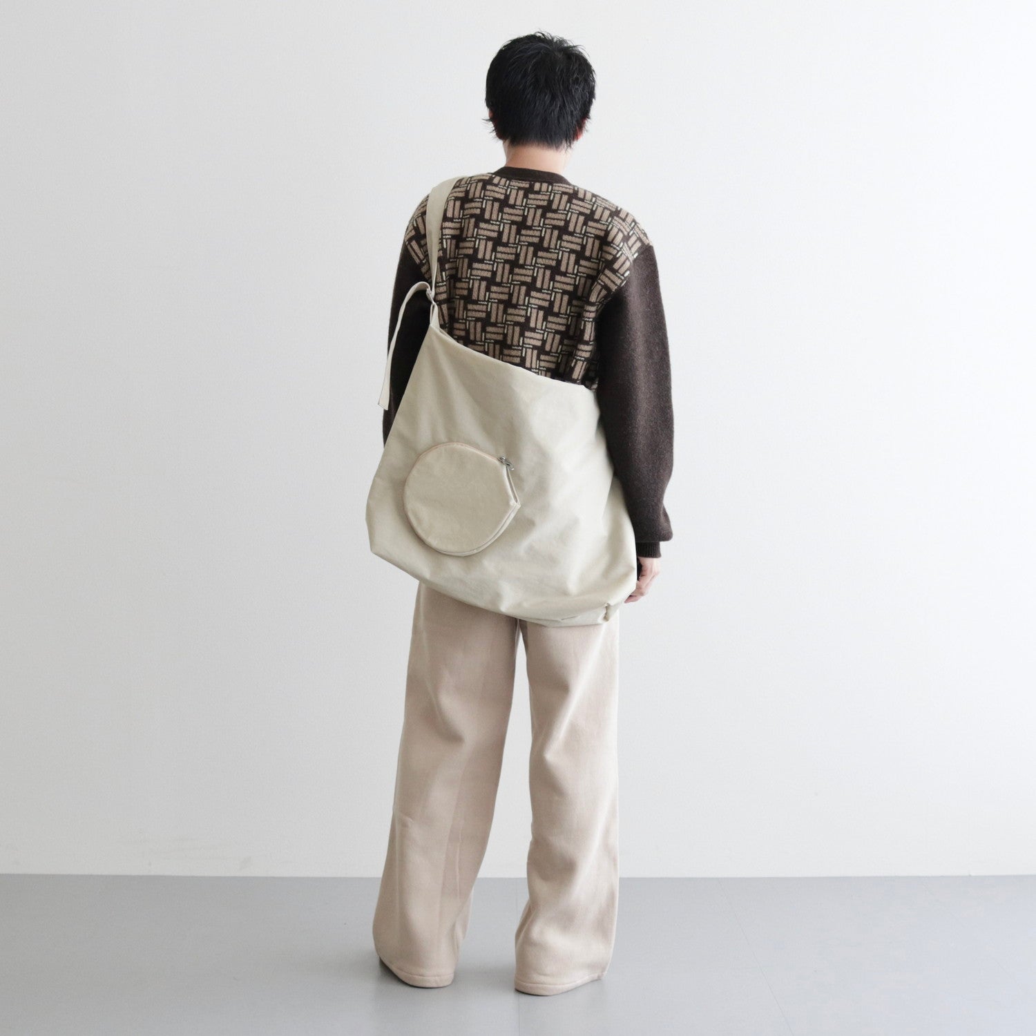 PING-PONG MESSENGER BAG #BEIGE [H01BG37]