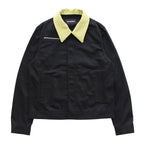 CONVERTIBLE COLLAR JACKET #BLACK [241-01-0303]