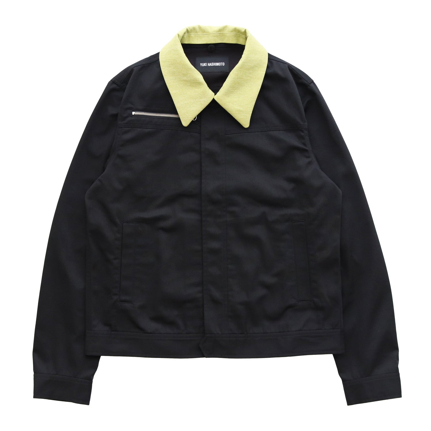 CONVERTIBLE COLLAR JACKET #BLACK [241-01-0303]