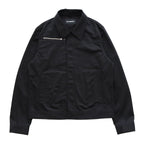 CONVERTIBLE COLLAR JACKET #BLACK [241-01-0303]