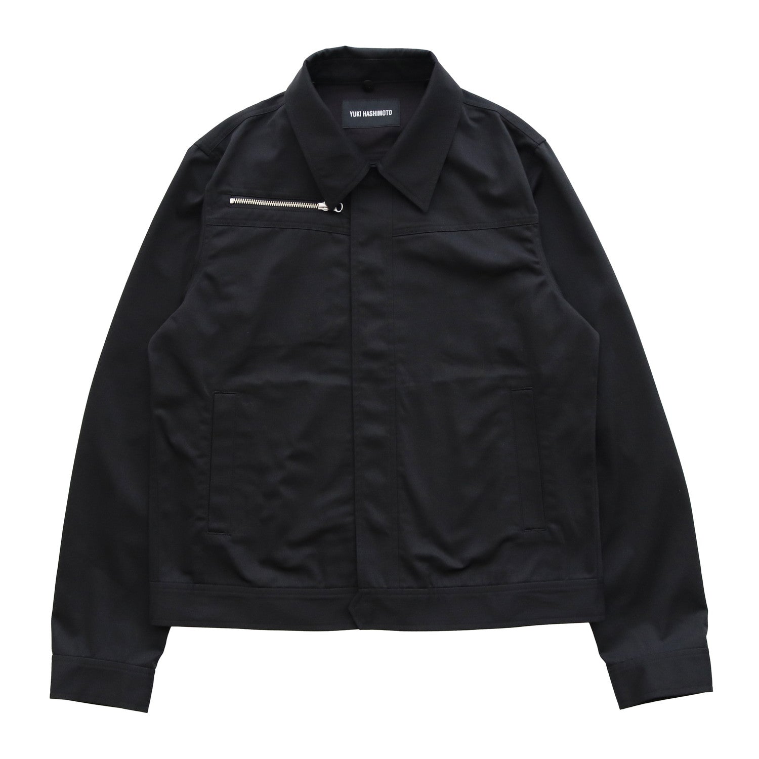 CONVERTIBLE COLLAR JACKET #BLACK [241-01-0303]