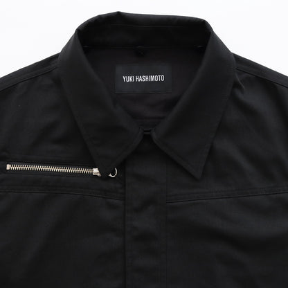 CONVERTIBLE COLLAR JACKET #BLACK [241-01-0303]