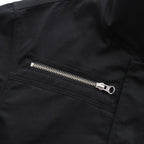CONVERTIBLE COLLAR JACKET #BLACK [241-01-0303]