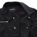 CONVERTIBLE COLLAR JACKET #BLACK [241-01-0303]