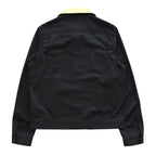 CONVERTIBLE COLLAR JACKET #BLACK [241-01-0303]