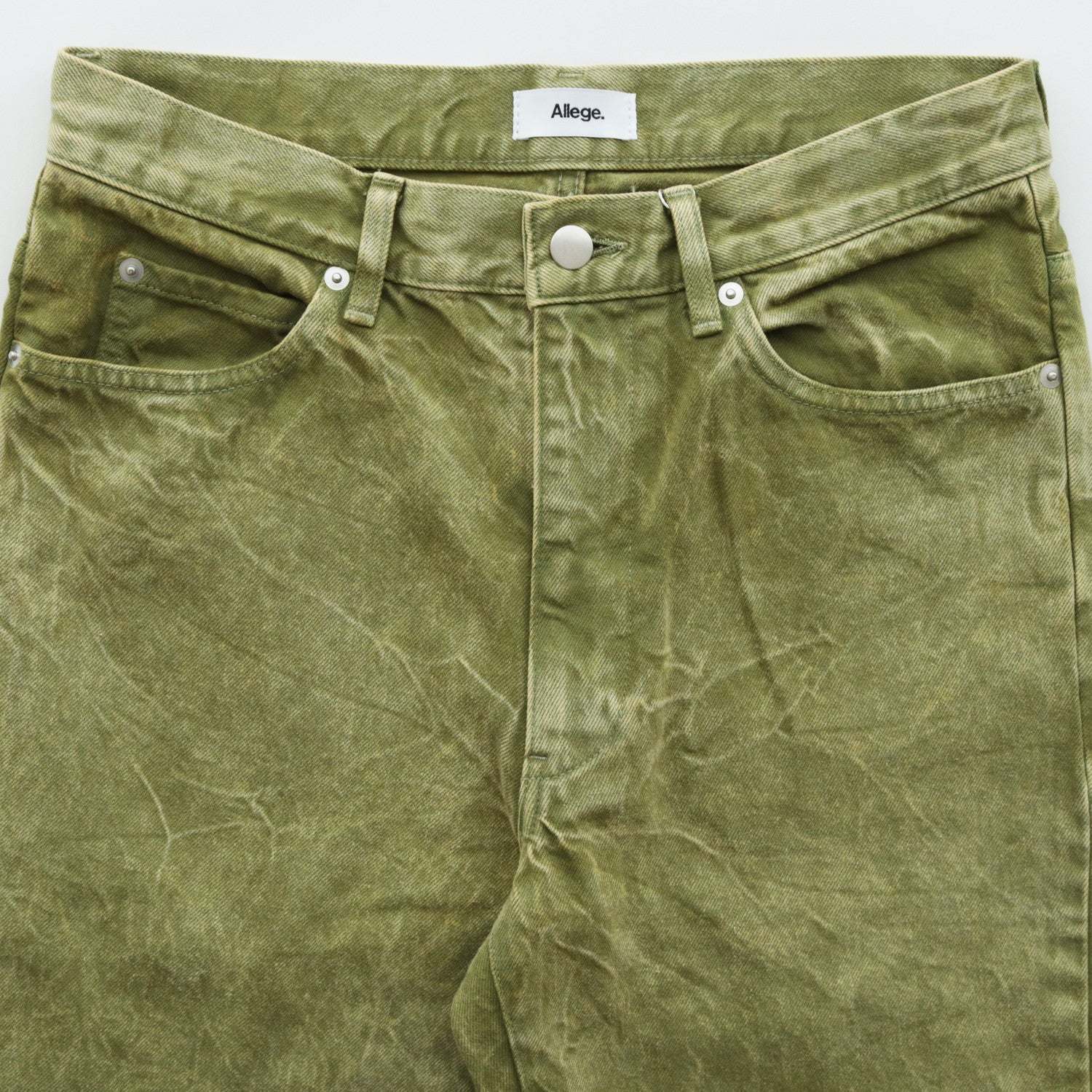 Product Dye Semi Flare Denim #green [AL23W-PT03A]
