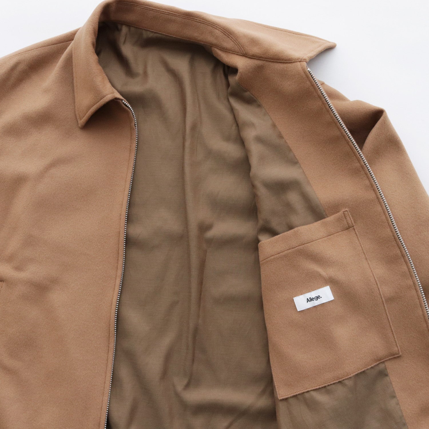 Wool Zip Blouson #camel [AL23W-BL03]