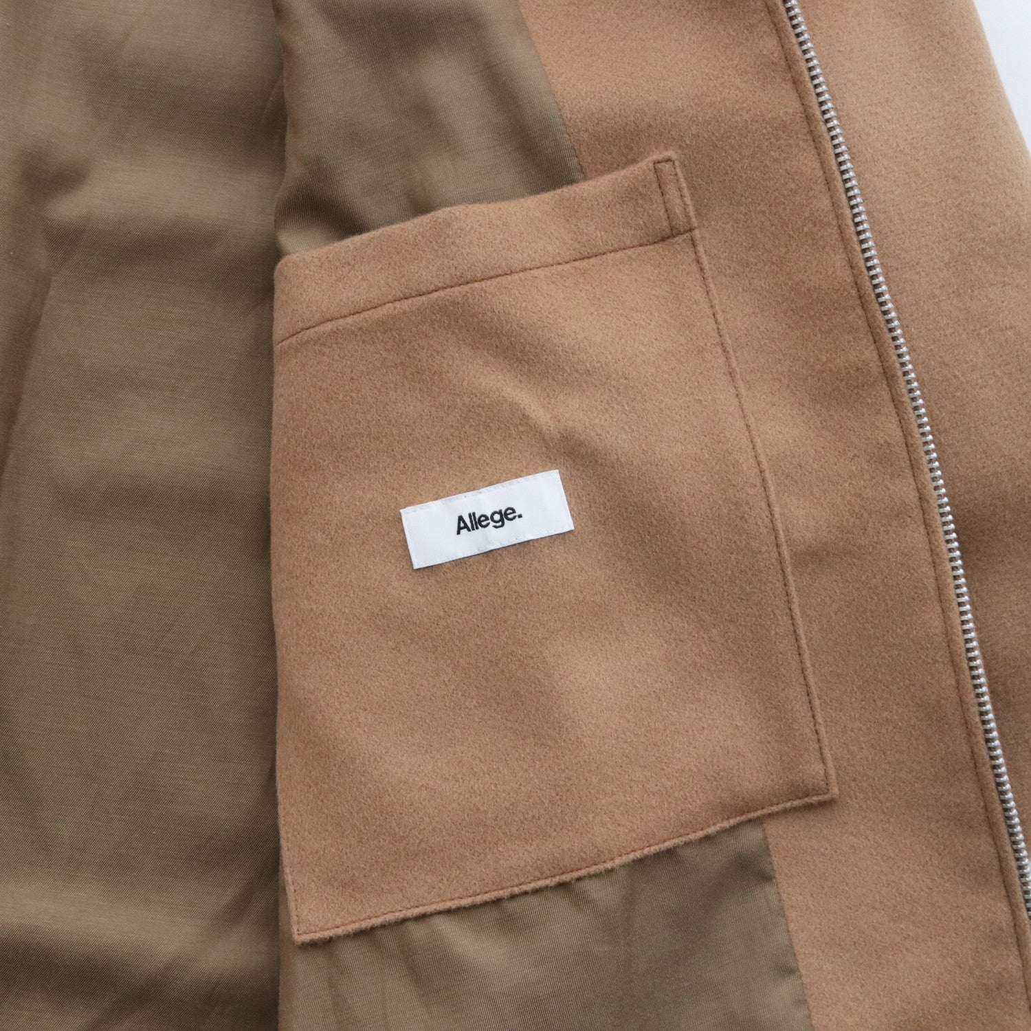 Wool Zip Blouson #camel [AL23W-BL03]
