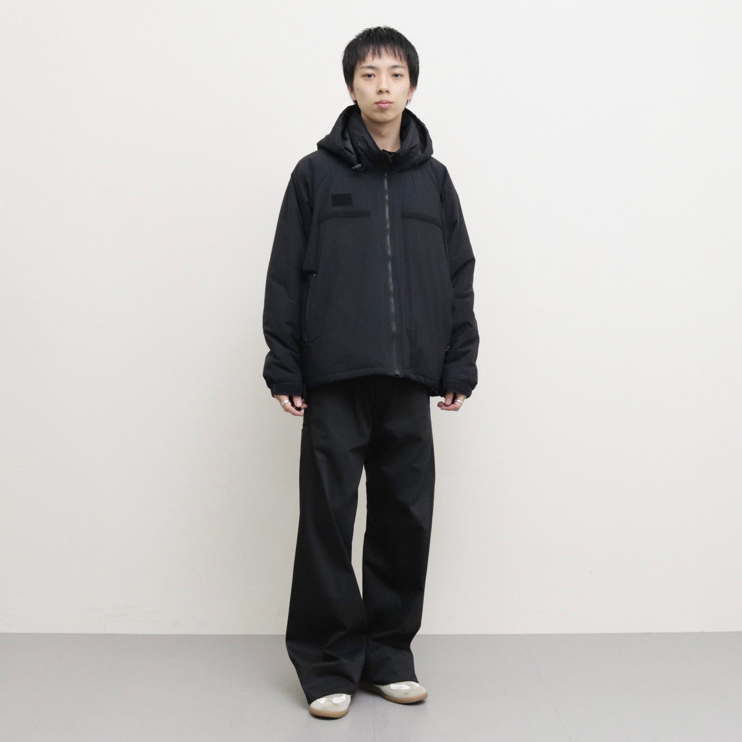 WIDE NECK SHELL JACKET #BLACK [S23AW11BL] - SOSHIOTSUKI（ソウシ