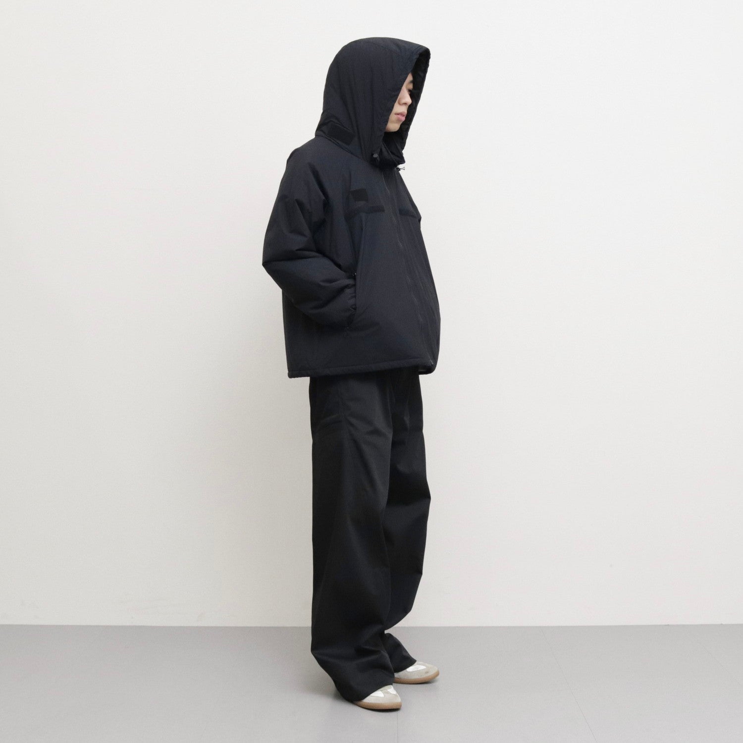 WIDE NECK SHELL JACKET #BLACK [S23AW11BL] - SOSHIOTSUKI（ソウシ
