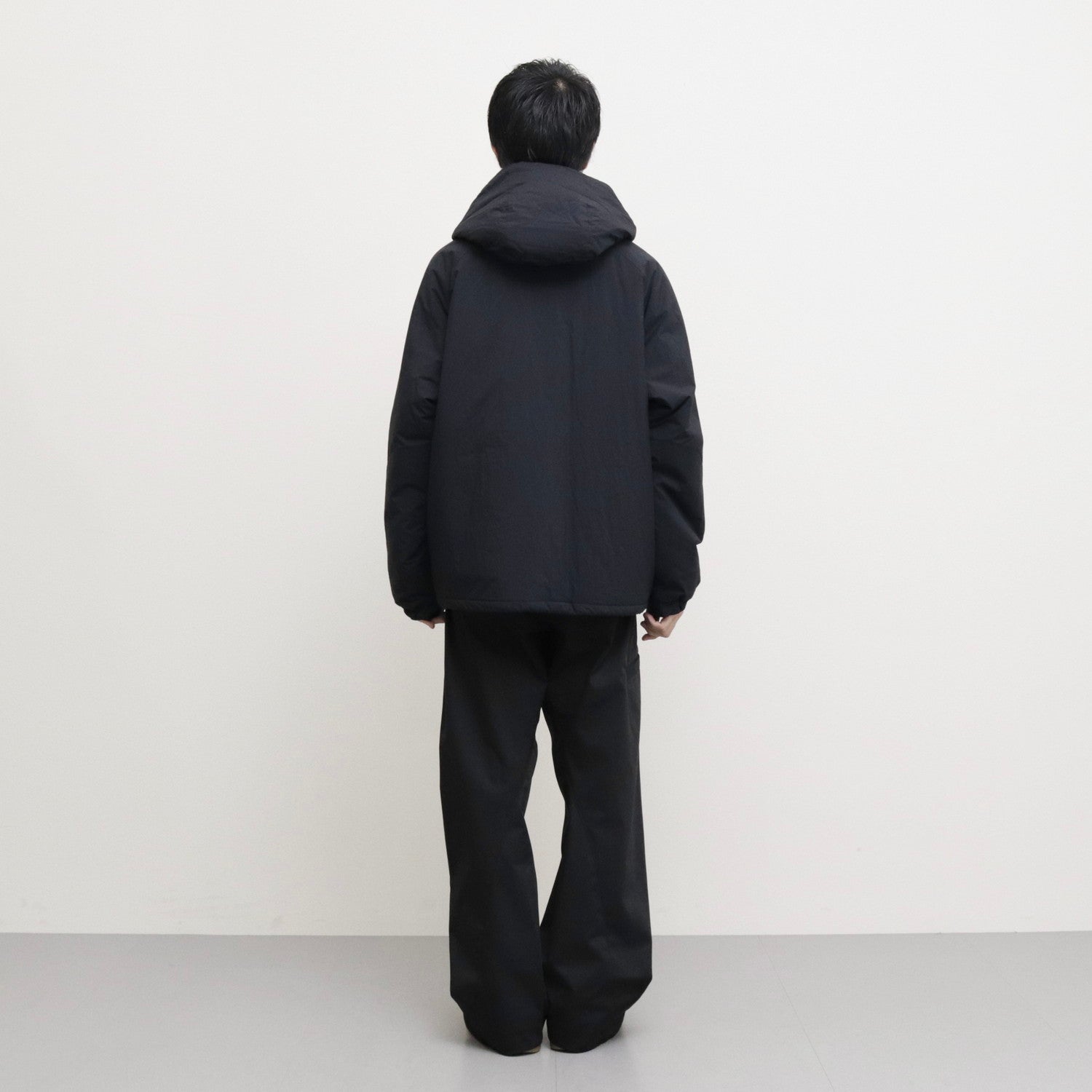 WIDE NECK SHELL JACKET #BLACK [S23AW11BL] - SOSHIOTSUKI（ソウシ