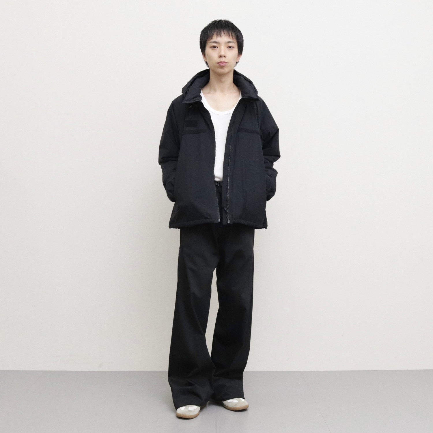 WIDE NECK SHELL JACKET #BLACK [S23AW11BL] - SOSHIOTSUKI（ソウシ