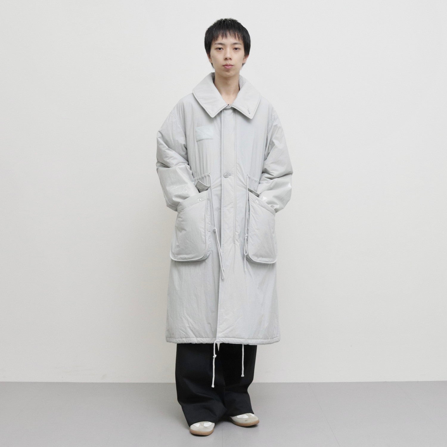 UGLY COLLAR SHELL COAT #LIGHT GREY [S23AW27CT-N]
