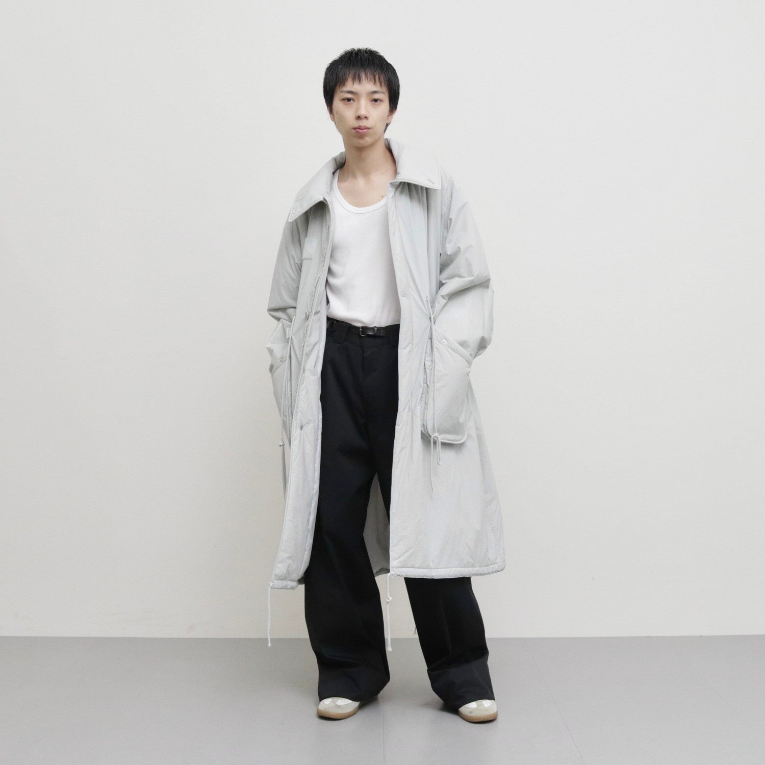UGLY COLLAR SHELL COAT #LIGHT GREY [S23AW27CT-N]