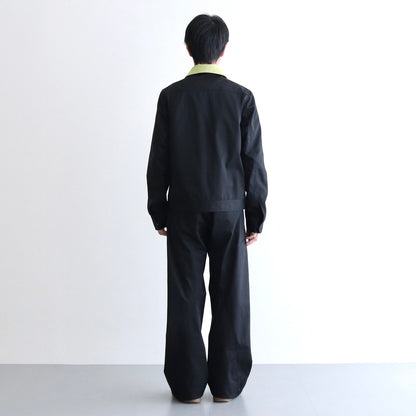 CONVERTIBLE COLLAR JACKET #BLACK [241-01-0303]