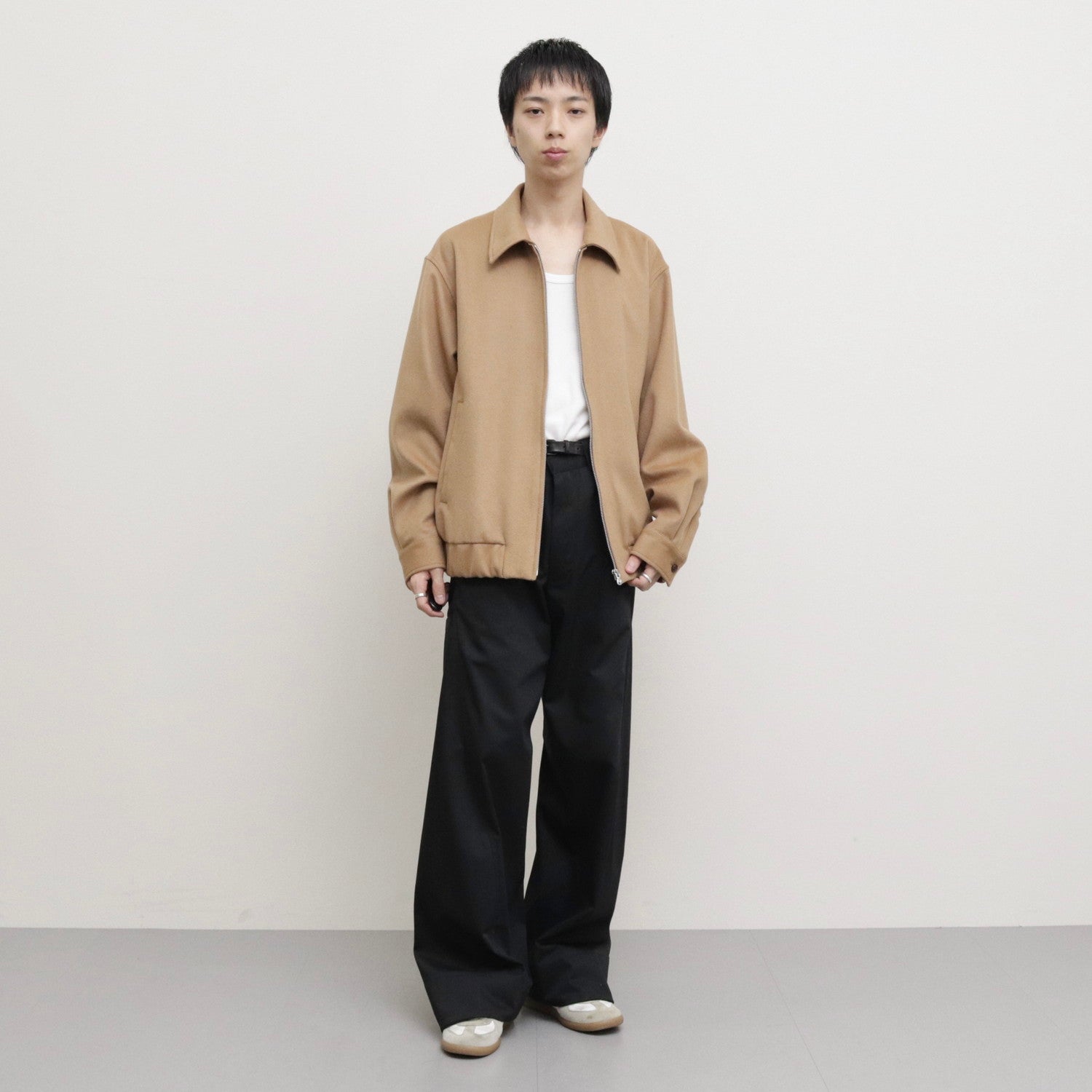 Wool Zip Blouson #camel [AL23W-BL03]