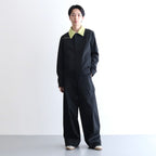 CONVERTIBLE COLLAR JACKET #BLACK [241-01-0303]