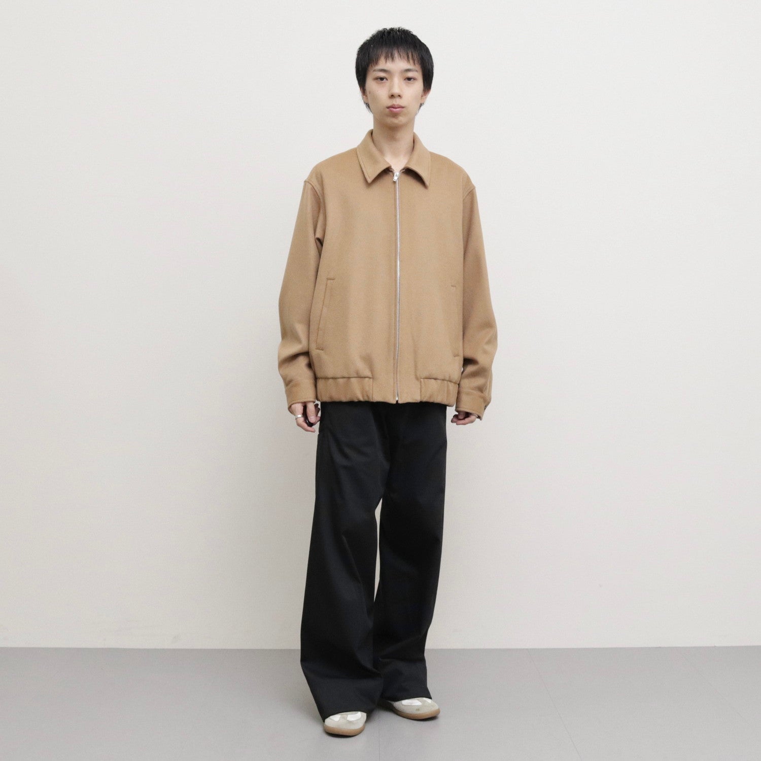 Wool Zip Blouson #camel [AL23W-BL03]