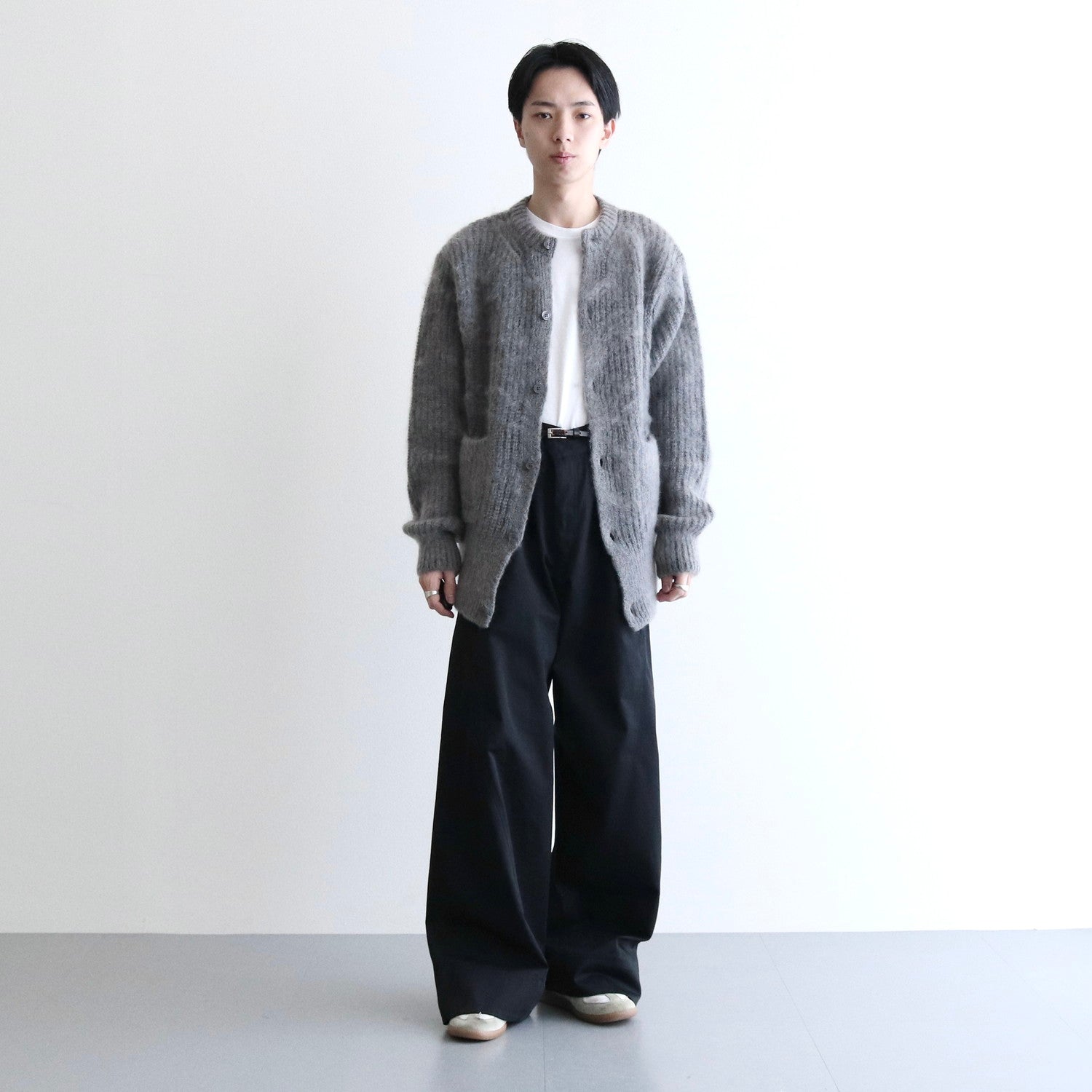 Mohair Cardigan #GRAY [AL23W-KN01]