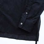 THE KIMONO BREASTED SHIRT #black [S24SS02SH-C]