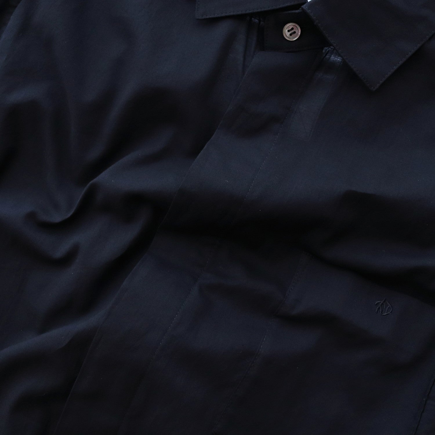 THE KIMONO BREASTED SHIRT #black [S24SS02SH-C]