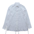 THE KIMONO BREASTED SHIRT #white [S24SS02SH-C]