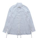 THE KIMONO BREASTED SHIRT #white [S24SS02SH-C]