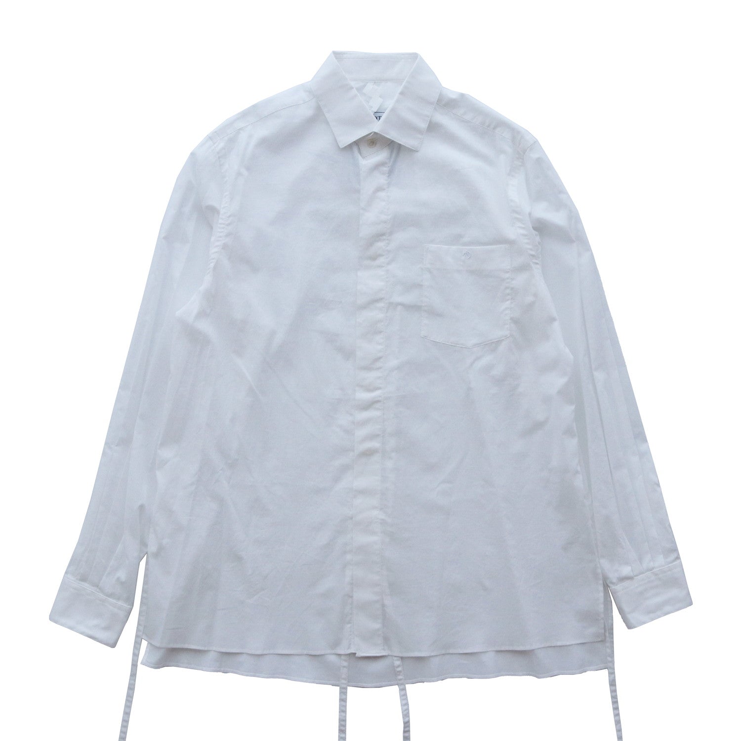 THE KIMONO BREASTED SHIRT #white [S24SS02SH-C]
