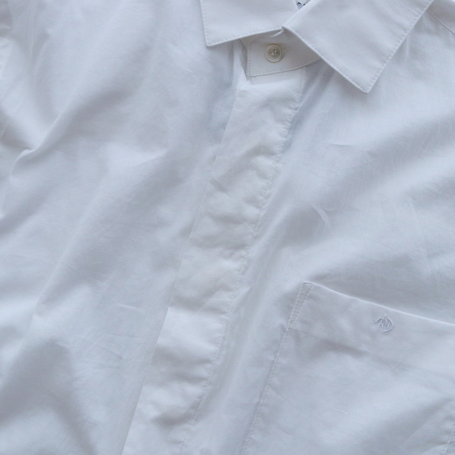 THE KIMONO BREASTED SHIRT #white [S24SS02SH-C]