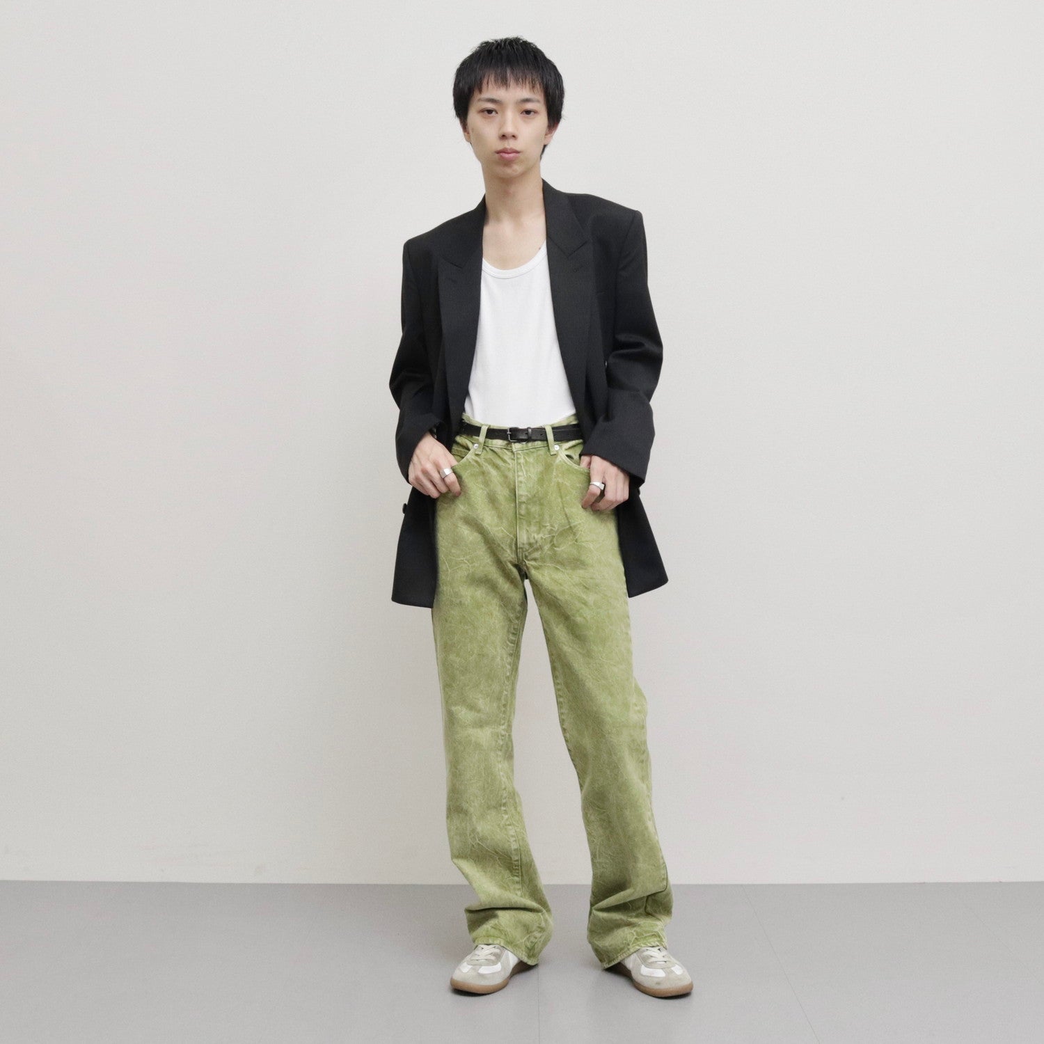 Product Dye Semi Flare Denim #green [AL23W-PT03A]