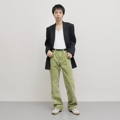 Product Dye Semi Flare Denim #green [AL23W-PT03A]