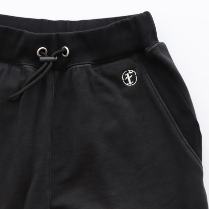 Aged Baggy Sweat Pants #Black [2121401]