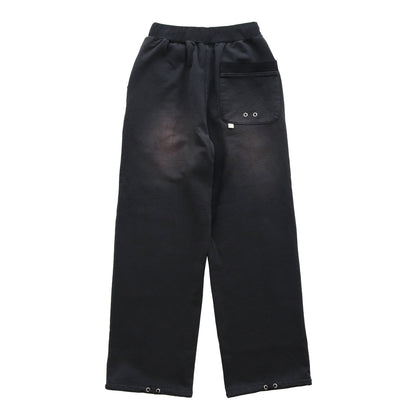 Aged Baggy Sweat Pants #Black [2121401]