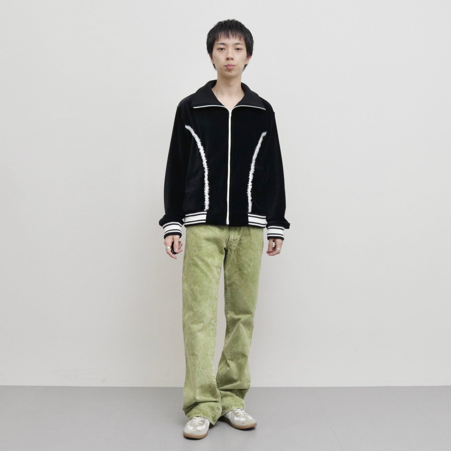 Product Dye Semi Flare Denim #green [AL23W-PT03A]