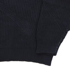KNITTED HOLE JUMPER #Black [SHSS24025]