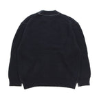 KNITTED HOLE JUMPER #Black [SHSS24025]