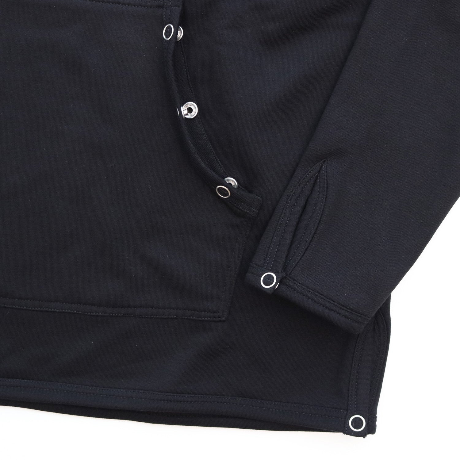 RING SNAP HOODIE #Black [SHSS24019]