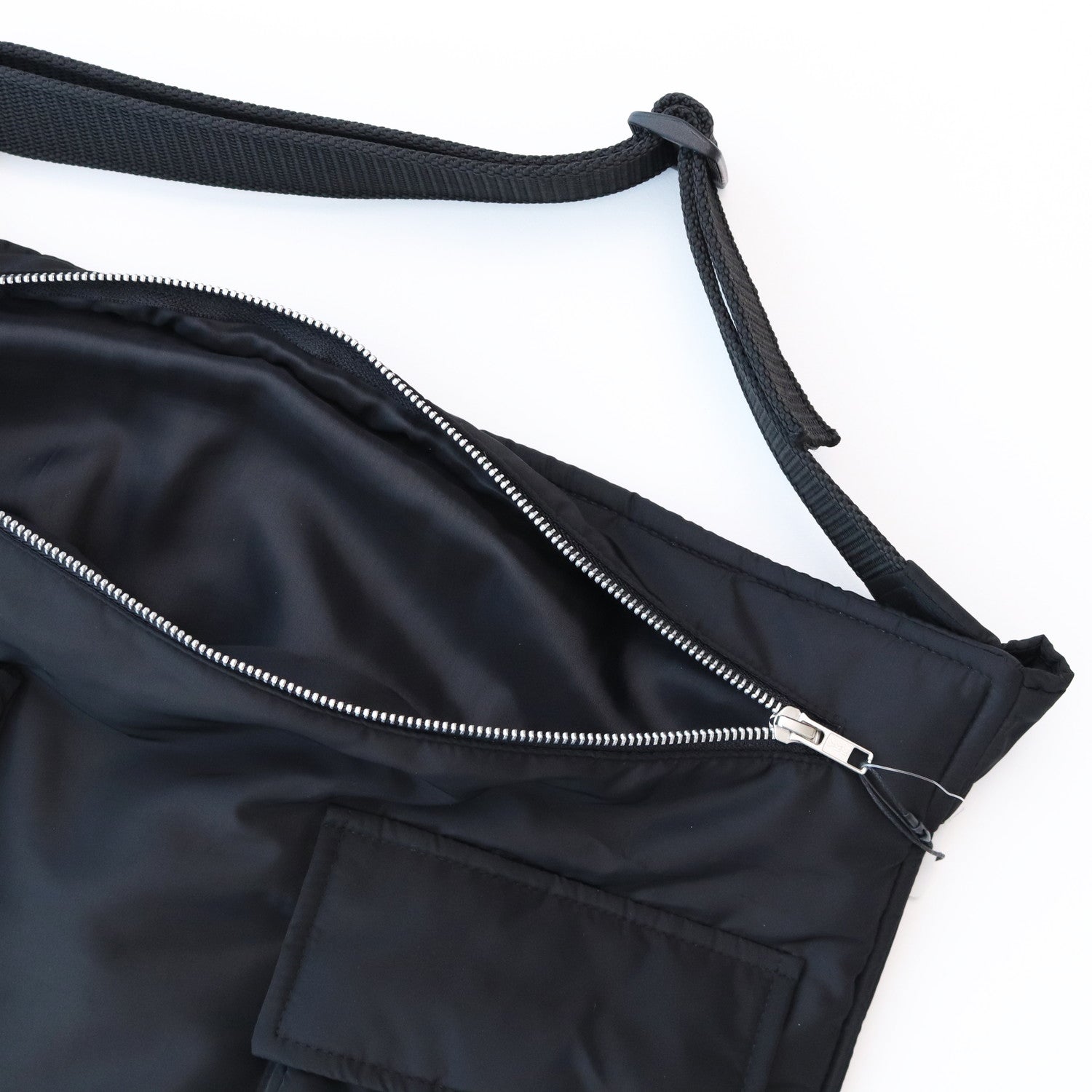 PRISCILLA NYLON WAIST BAG #Nylon Black [SHBSC008]